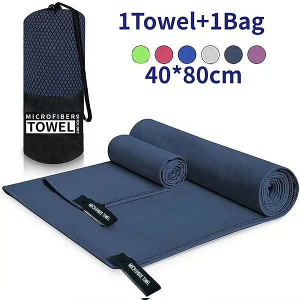 Quick-Drying Microfiber Sports Towel 40x80CM – Ideal for Swimming, Gym, Fitness, Camping, Running, and Beach Activities