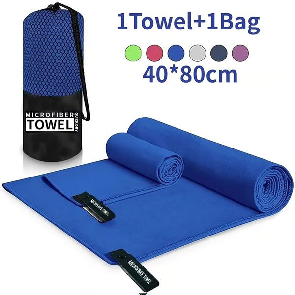 Quick-Drying Microfiber Sports Towel 40x80CM – Ideal for Swimming, Gym, Fitness, Camping, Running, and Beach Activities