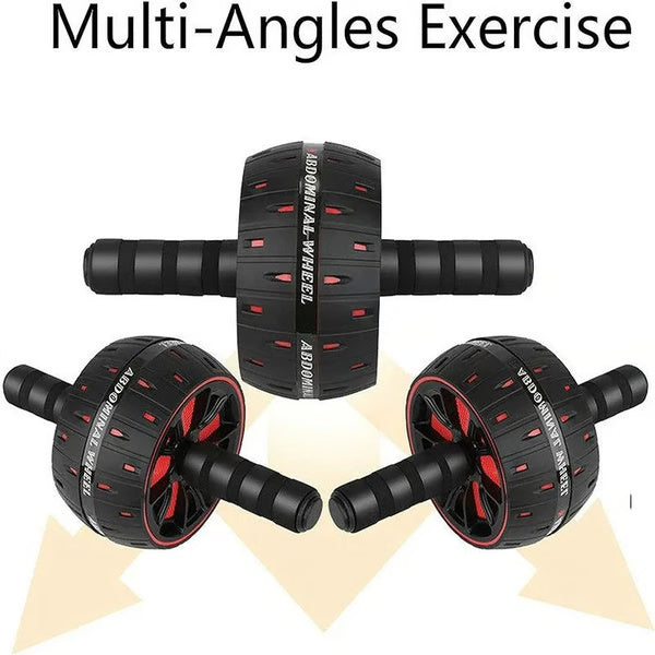 Professional Abdominal Roller, Heavy Duty Stainless Steel Ab Wheel for Core Workout, Muscle Building & Home Fitness
