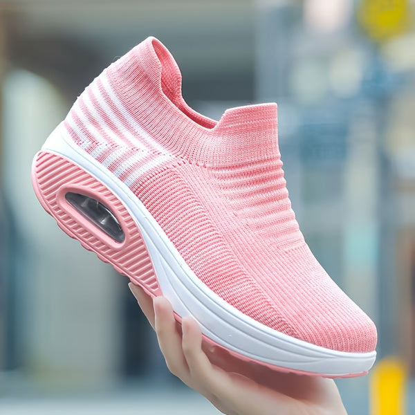 Chic Women's Knit Running Sneakers