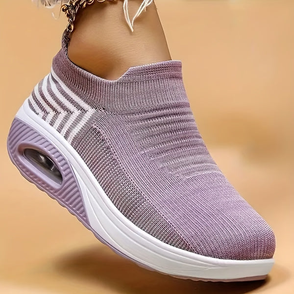 Chic Women's Knit Running Sneakers