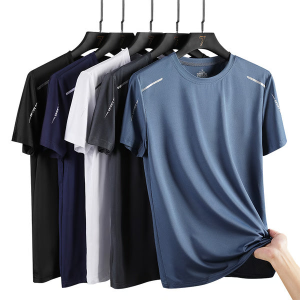Men Running T-Shirt Trendy Tees for Summer Quick-Dry & Breathable Casual Style